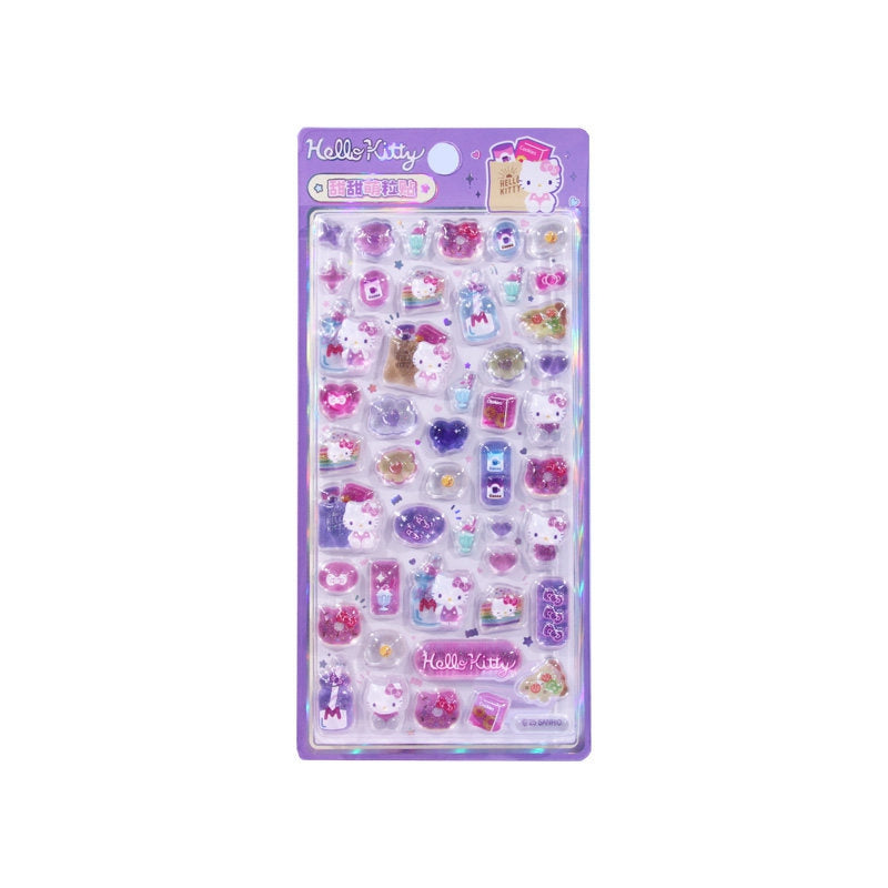 Handmade Hello Kitty Purple 3D Clear iPhone Case - mysquishcase