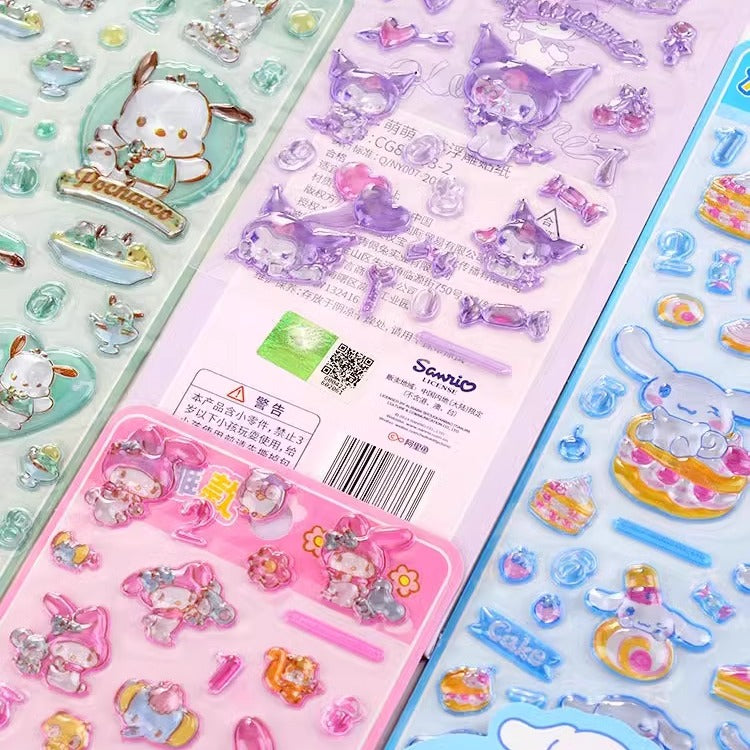 Cartoon Cute & Fun Stickers: Kuromi, Pochacco & My Melody Phone Case Decals