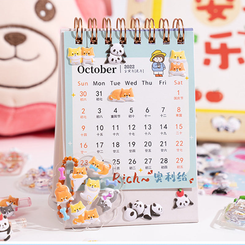 3D Puffy Bubble Stickers with Miniature Animal Patterns - DIY Stickers for Phone Cases