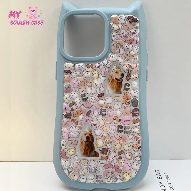 Custom Pet Memorial Phone Case - Personalized Acrylic Dog Photo Tribute Case