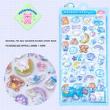 Adorable dreamy kawaii 3D epoxy resin stickers perfect for DIY phone cases and crafts. High-quality self-adhesive crystal stickers for creative personalization!