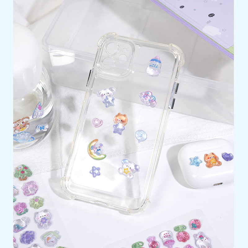 Cute cartoon PVC self - adhesive stickers, suitable for DIY decoration