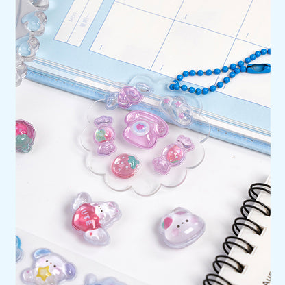 Cute Kawaii 3D Self - Adhesive Stickers, Perfect for DIY Phone Cases & Crafts