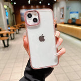 DIY-friendly clear anti-drop iPhone case: great for stickers/hand-painting, with good protection.