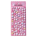 Cat Rainbow Paradise - Themed 3D Bubble Gum Stickers