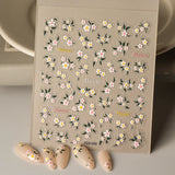 Adorable 5D embossed nail stickers with cute cartoon bee and bear designs. Easy to apply, long-lasting nail art. Perfect for fun manicures, kids' nails, and playful nail decorations. High-quality nail decals.