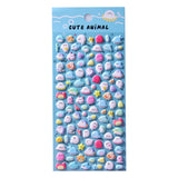 Cat Rainbow Paradise - Themed 3D Bubble Gum Stickers