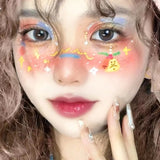 Love Heart Blush, Christmas Tree Makeup, Face Stickers, Fun Cosplay Tattoos, Children's Cartoon Reindeer Makeup