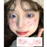 Love Heart Blush, Christmas Tree Makeup, Face Stickers, Fun Cosplay Tattoos, Children's Cartoon Reindeer Makeup