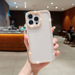 Handmade Hello Kitty & Bling Frame Collage Clear iPhone Case - mysquishcase