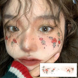 Love Heart Blush, Christmas Tree Makeup, Face Stickers, Fun Cosplay Tattoos, Children's Cartoon Reindeer Makeup