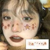 Love Heart Blush, Christmas Tree Makeup, Face Stickers, Fun Cosplay Tattoos, Children's Cartoon Reindeer Makeup