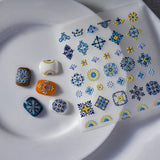 Adorable 5D embossed nail stickers with cute cartoon bee and bear designs. Easy to apply, long-lasting nail art. Perfect for fun manicures, kids' nails, and playful nail decorations. High-quality nail decals.