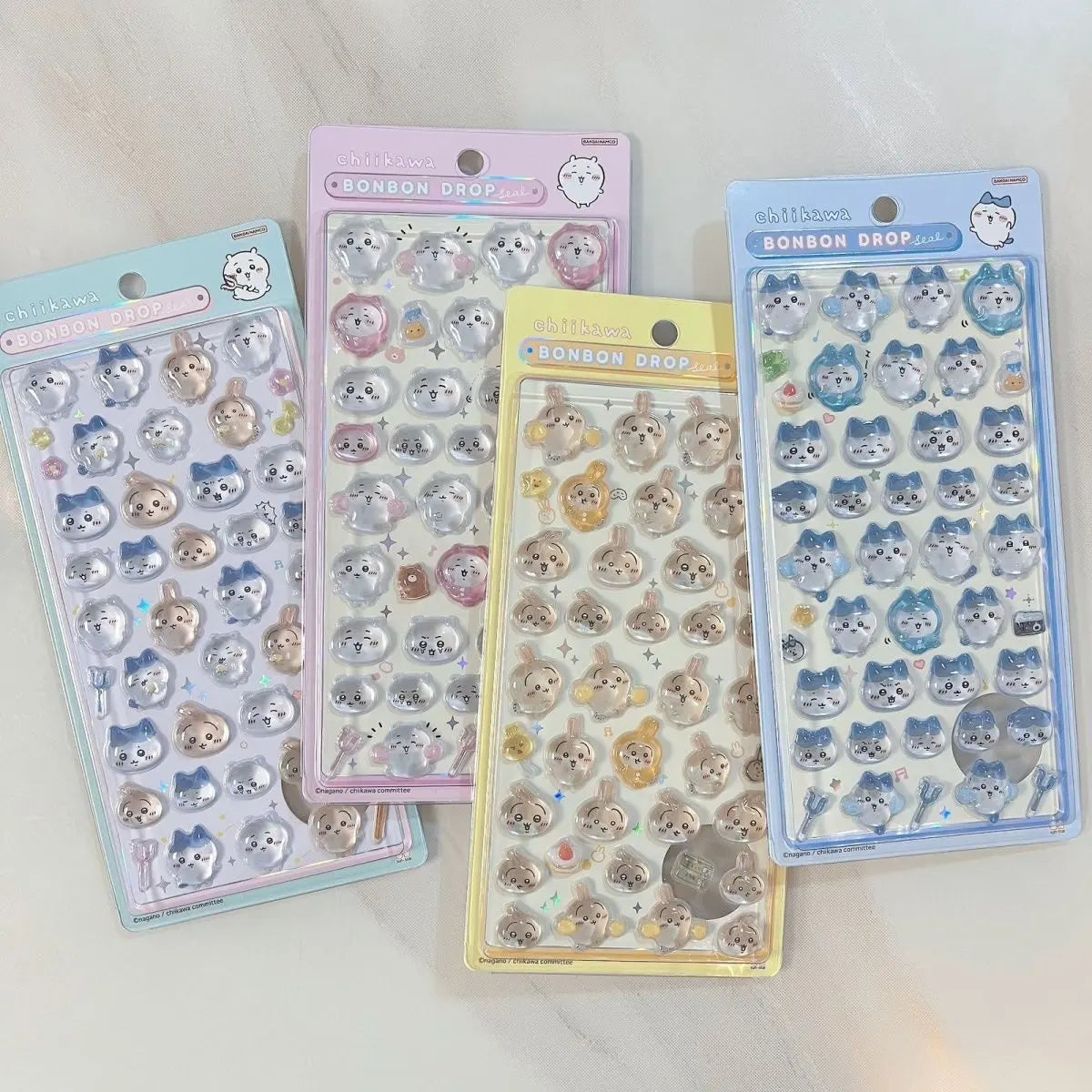 Chiikawa 3D Crystal PVC Stickers | Usagi, Hachiware & Chii Kawaii Stickers