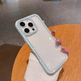 3D Cute Hangyodon Phone Case | Sparkle Rhinestone Pastel Blue Sea Bazaar Cover