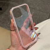 3D Cute Strawberry Candy Bunny Phone Case | Pastel Pink Kawaii Dessert Clear Cover