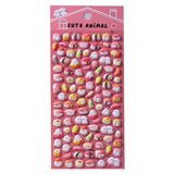 Cat Rainbow Paradise - Themed 3D Bubble Gum Stickers